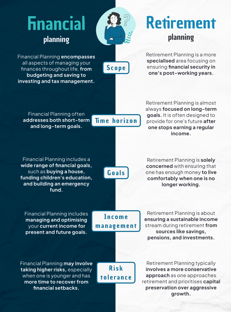 Differences between Financial Planning and Retirement Planning