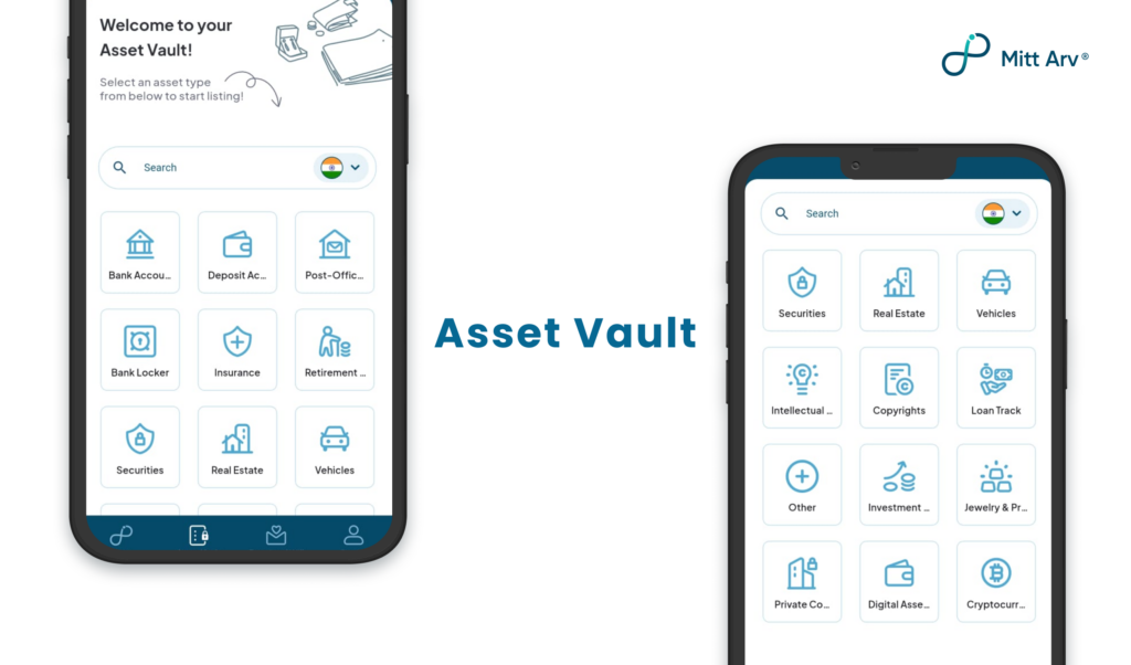 Mitt Arv's Asset Vault
